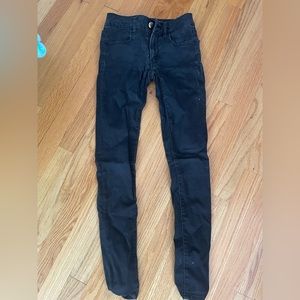 American Eagle Black Jeggings Size 00